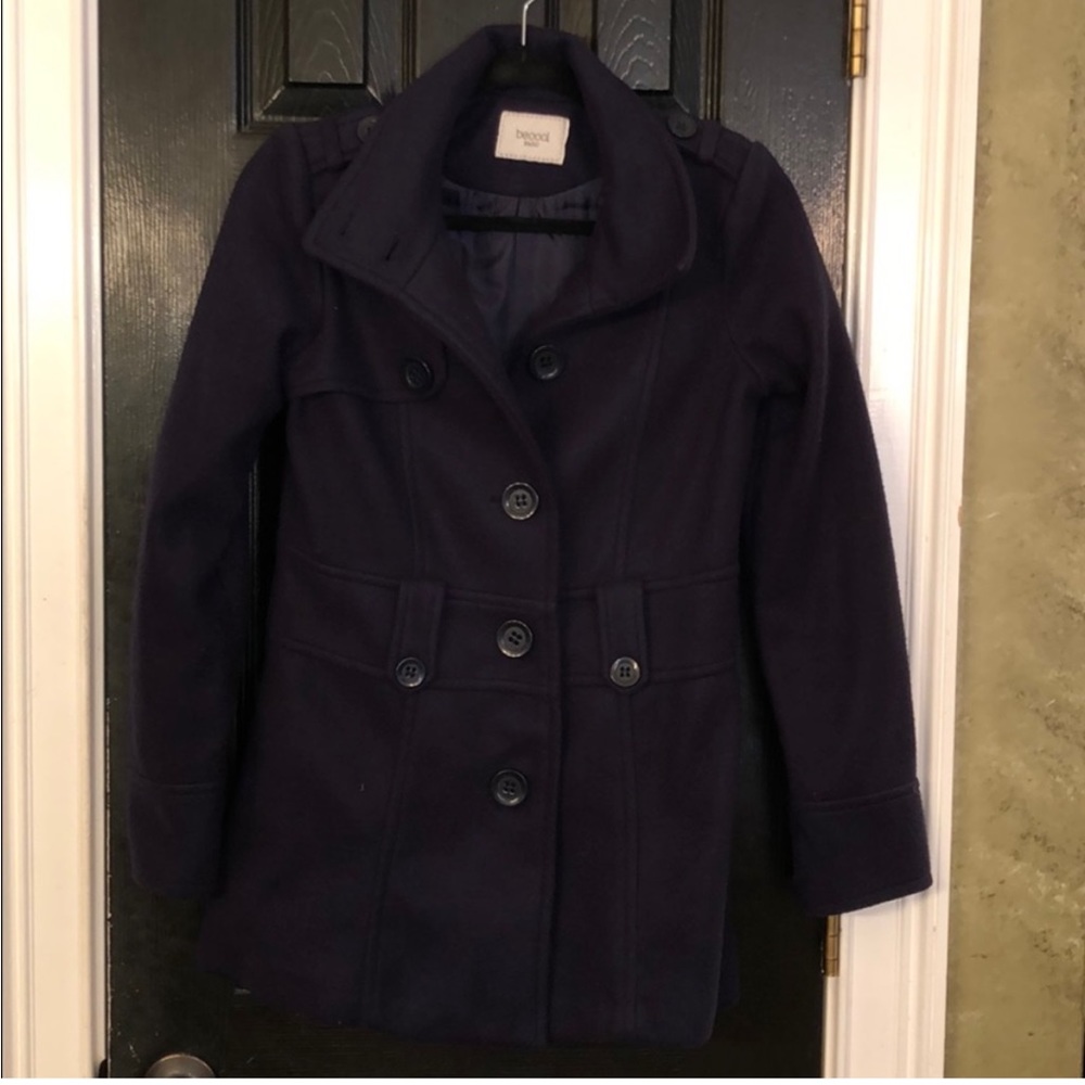 Becool Basic Navy Coat - image 1
